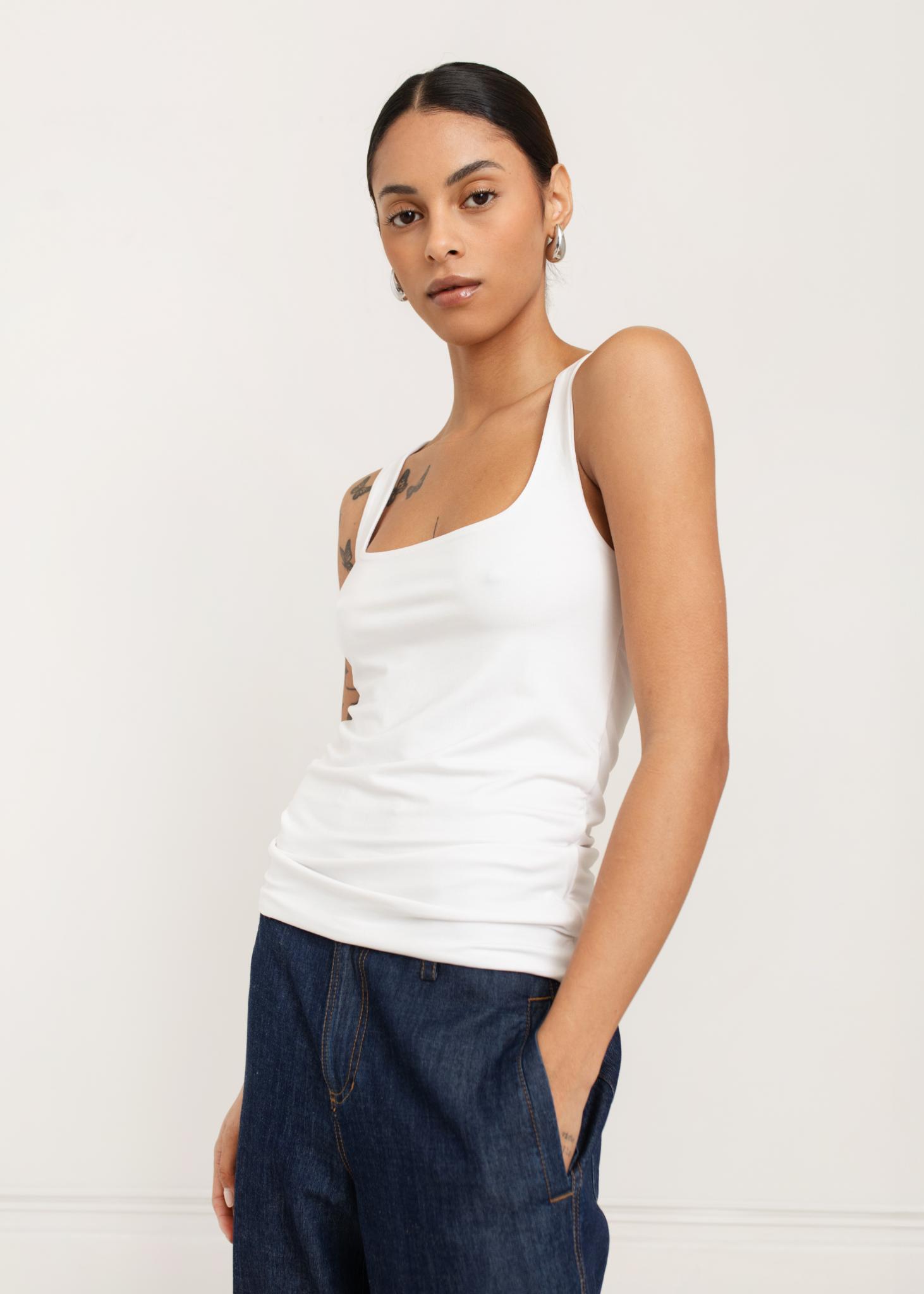 Alina Double Layered Tank | USA